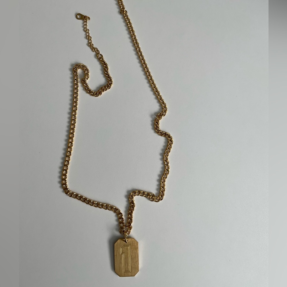 18K gold plated #1 Necklace